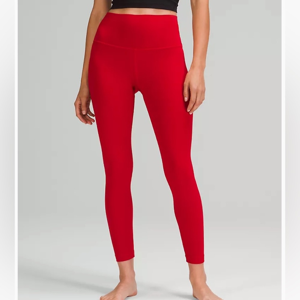 NWT red lululemon align leggings